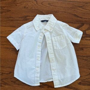 Janie and Jack White Short-Sleeve Button-Down Shirt